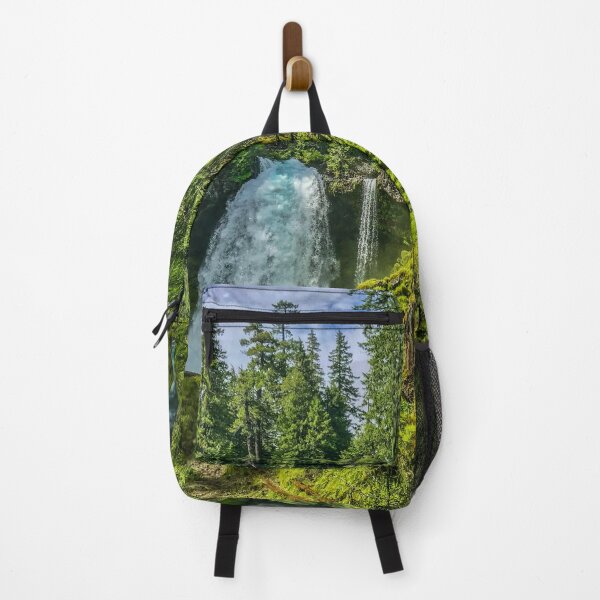 Item preview, Sahalie Falls Oregon Waterfall Landscape Photography Print designed and sold by aadventures.