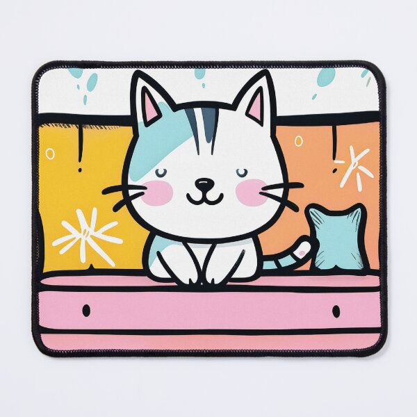 Item preview, Cute Cat on Sofa Illustration designed and sold by SassyArtistry.
