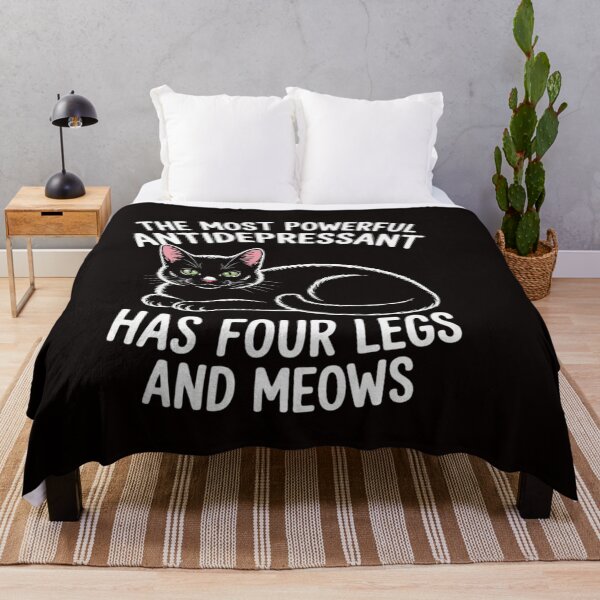 Item preview, Cat Most Powerful Antidepressant Kitten Pet Owner Women Men designed and sold by RatCurry.