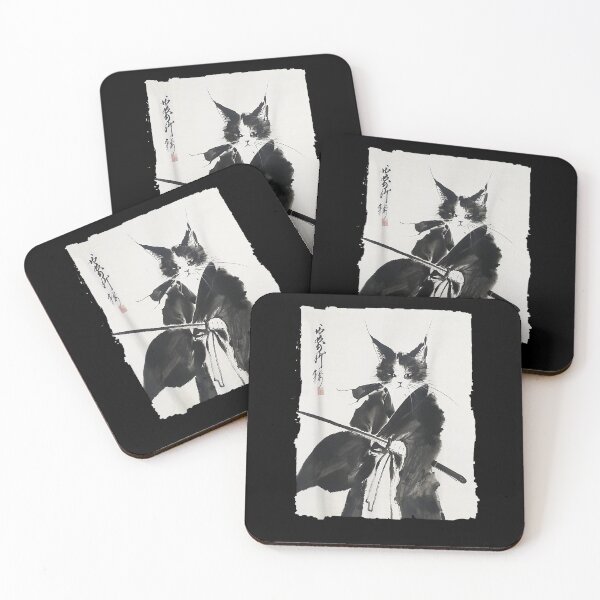 Item preview, Japanese Samurai Ninja Cat Kawaii  designed and sold by BASKF.
