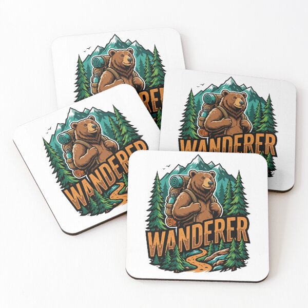 Item preview, Wanderer Bear Forest Backpack Hiking designed and sold by Quillway.