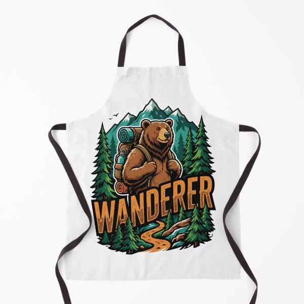 Item preview, Wanderer Bear Forest Backpack Hiking designed and sold by Quillway.