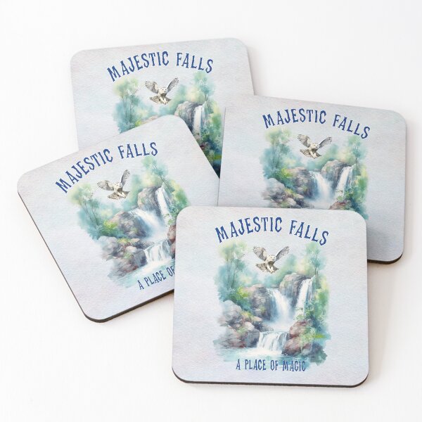 Item preview, Majestic Enchanted Waterfall – Home of the Wise Owl designed and sold by MysticOzzy.