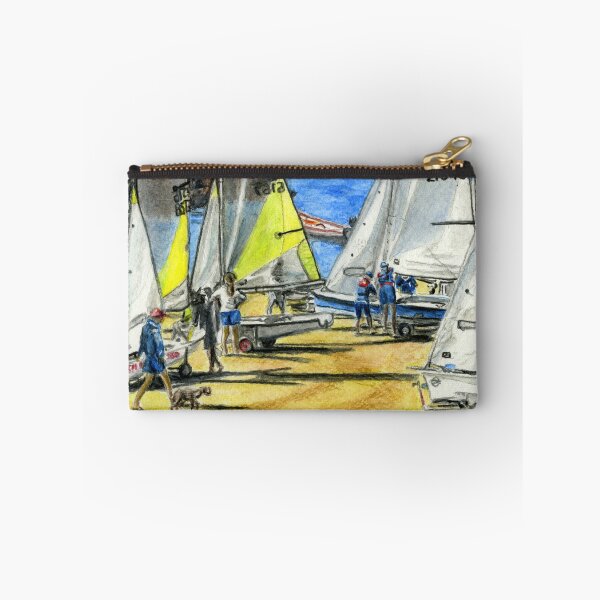 Item preview, Preparations on the beach for the Trearddur Bay Sailing Club race in Porth Diana in August designed and sold by LymphomaLass.