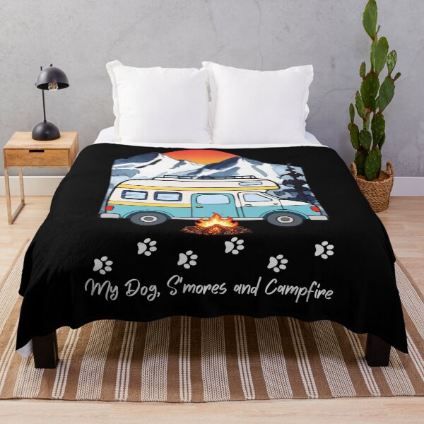 Item preview, My Dog, S'mores and Campfire. Dog and Camping, RV design designed and sold by SofikoDesigns.