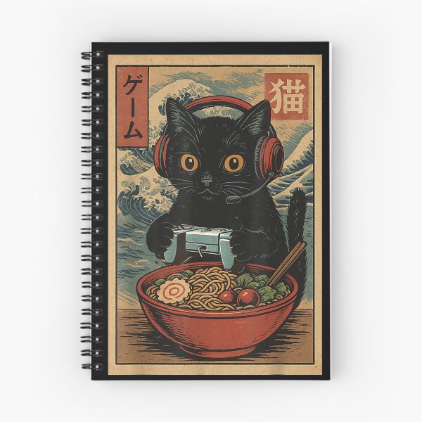 Item preview, Ramen Cat Gaming, Cute Noodle Cat Gamer, Kawaii Japanese Anime Cat,  designed and sold by BASKF.