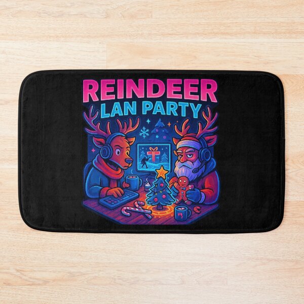 Item preview, Reindeer LAN Party – Gamer Christmas Reindeer & Santa Design designed and sold by AddictiveDesign.