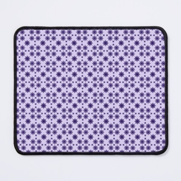 Item preview, "Persian Indigo" pattern of geotrically arranged fluffy purple snowflakes designed and sold by Cherevan.