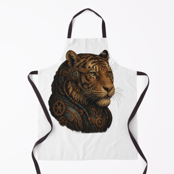 Item preview, Steampunk Tiger – Mechanical Brass Armor designed and sold by Papier Atelier Art.