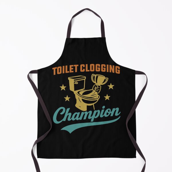 Item preview, Undefeated Toilet Clogging Champion Funny Bathroom Humor Plunger Comedy Retro Joke Design designed and sold by RedPodz.
