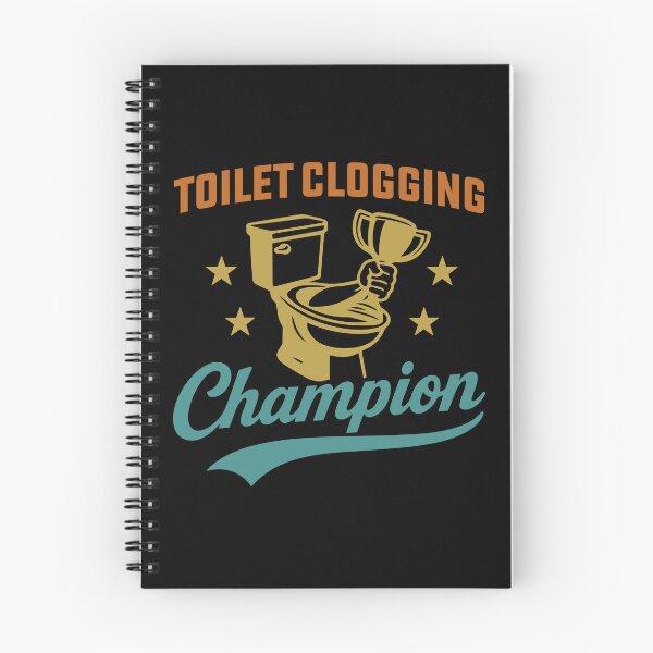 Item preview, Undefeated Toilet Clogging Champion Funny Bathroom Humor Plunger Comedy Retro Joke Design designed and sold by RedPodz.