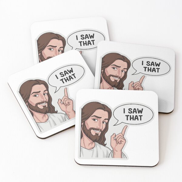 Item preview, jesus i saw that meme Sticker designed and sold by zazodesign.