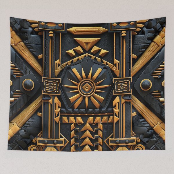 Item preview, African-Style Elegant Golden And Black Pattern Designs  designed and sold by DEC02.