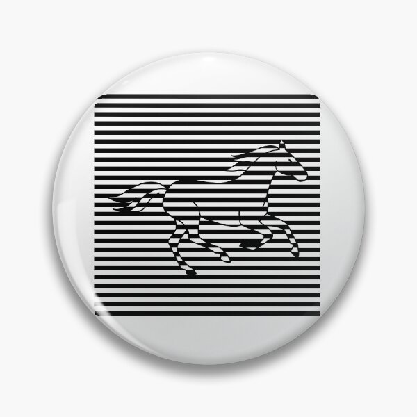 Artikelvorschau, Zeitgenössisches abstraktes Banner. Op-Art-Pferde. Optische Kunst entworfen und verkauft von Natalia4321.