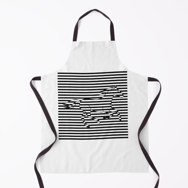 Artikelvorschau, Zeitgenössisches abstraktes Banner. Op-Art-Pferde. Optische Kunst entworfen und verkauft von Natalia4321.