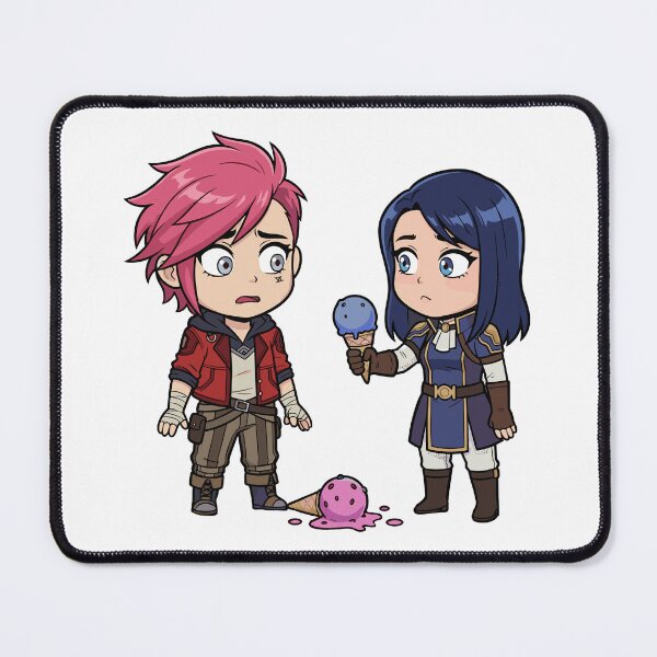 Item preview, Sweet Chibi Vi & Caitlyn – Arcane Ice Cream Moment Tee designed and sold by Brudy-R.