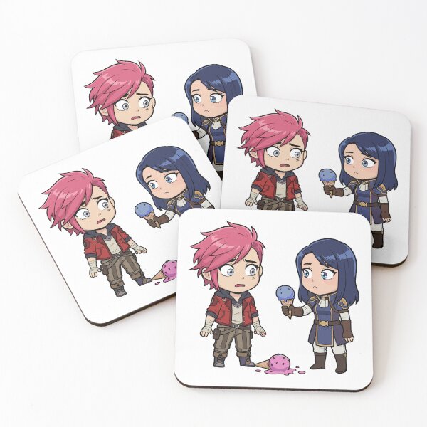 Item preview, Sweet Chibi Vi & Caitlyn – Arcane Ice Cream Moment Tee designed and sold by Brudy-R.