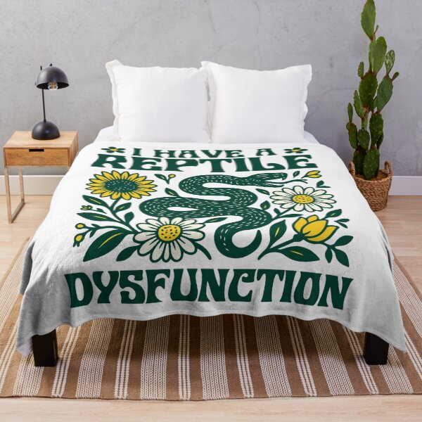 Item preview, I Have A Reptile Dysfunction – Funny Snake Floral Design designed and sold by RedPodz.