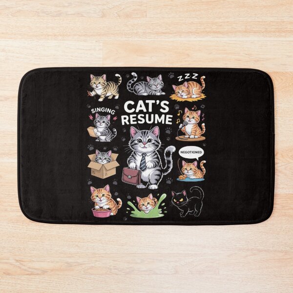 Item preview, Cat Cat's Resume Life Of A Cat Animal designed and sold by LapFemile.