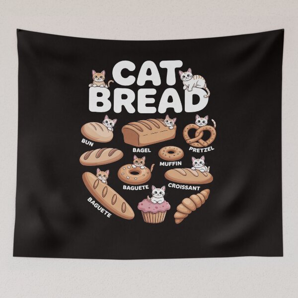 Item preview, Cat Bread Foodie Kittten Pet Owner Loaf Lover Cat designed and sold by LapFemile.