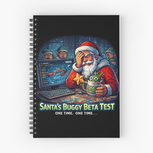 Item preview, Santa’s Buggy Beta Test – Funny Christmas Gamer Glitch Art designed and sold by AddictiveDesign.