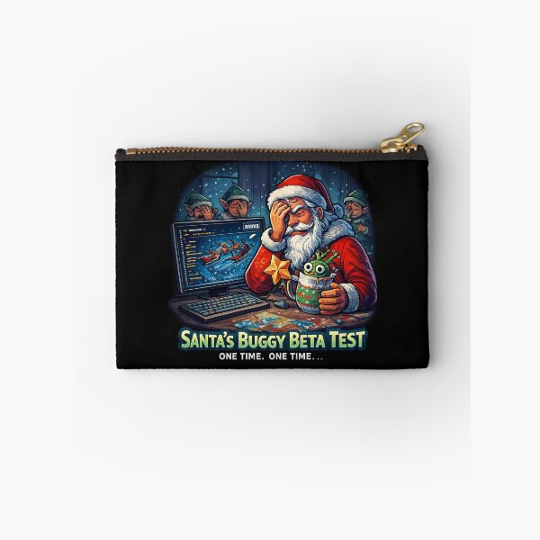 Item preview, Santa’s Buggy Beta Test – Funny Christmas Gamer Glitch Art designed and sold by AddictiveDesign.