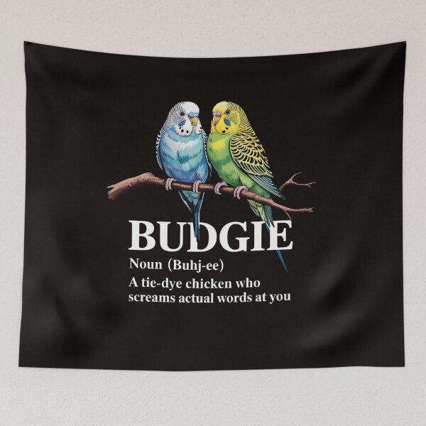 Item preview, Budgie Bird Definition Budgerigar Birdwatching Parakeet designed and sold by LapFemile.