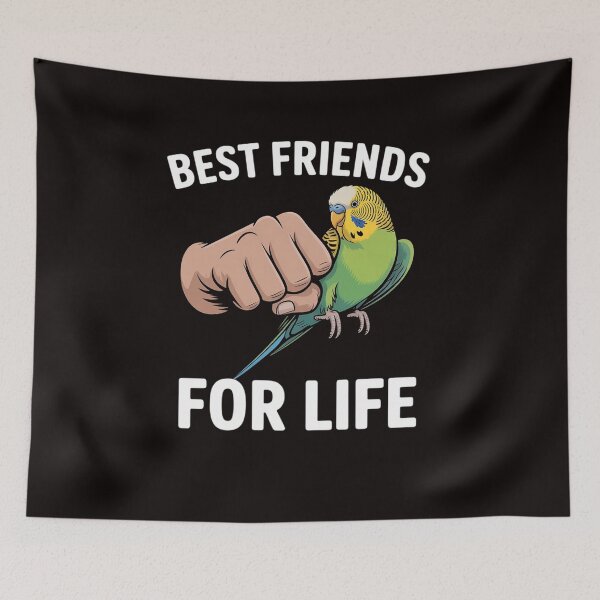 Item preview, Budgie Best Friends for Life Parakeet Budgerigar Gift designed and sold by LapFemile.