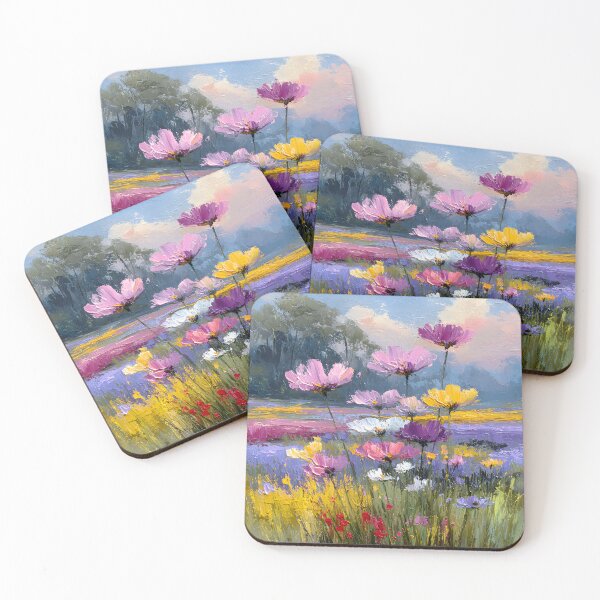 Item preview, Radiant Impressionist Field With Tall Spring Wildflowers designed and sold by daila70.