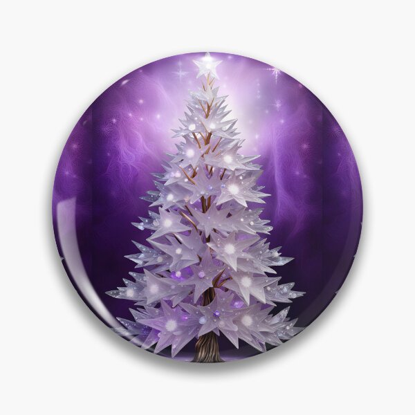 Item preview, SEASONS GREETING CHRISTMAS TREE Purple Amethyst Sapphire Stained Glass Art Print on Demand ~Winter Wonderland Party Decoration~Birthday Gift~Favor designed and sold by Spinning Plates 360.