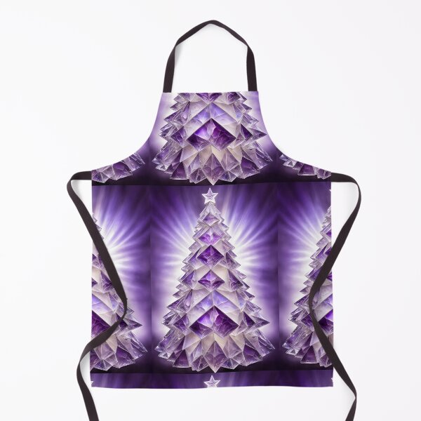 Item preview, SEASONS GREETING CHRISTMAS TREE Purple Amethyst Sapphire Stained Glass Art Print on Demand ~Winter Wonderland Party Decoration~Birthday Gift~Favor designed and sold by Spinning Plates 360.