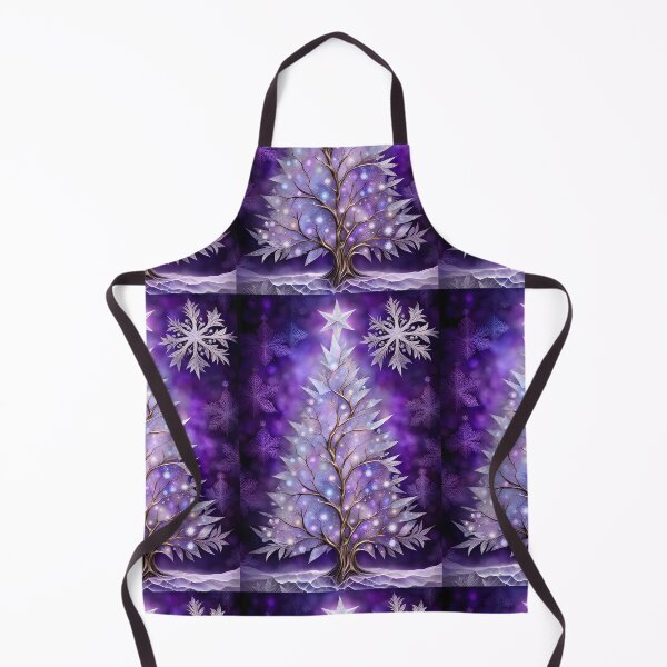 Item preview, SEASONS GREETING CHRISTMAS TREE Purple Amethyst Sapphire Stained Glass Art Print on Demand ~Winter Wonderland Party Decoration~Birthday Gift~Favor designed and sold by Spinning Plates 360.