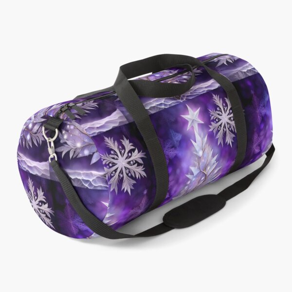 Item preview, SEASONS GREETING CHRISTMAS TREE Purple Amethyst Sapphire Stained Glass Art Print on Demand ~Winter Wonderland Party Decoration~Birthday Gift~Favor designed and sold by Spinning Plates 360.