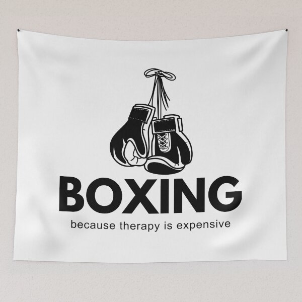 Item preview, Boxing Because Therapy Is Expensive designed and sold by Anniko Art Studio.
