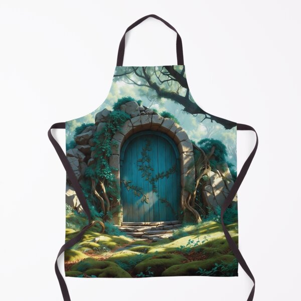 Item preview, Fantasy blue door in mystical forest designed and sold by DreamsofPeace.