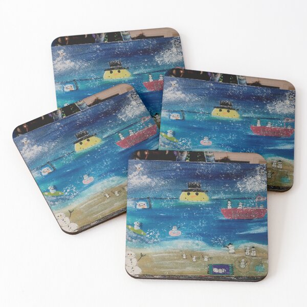 Item preview, Snowman on the beach designed and sold by Raineylanes.