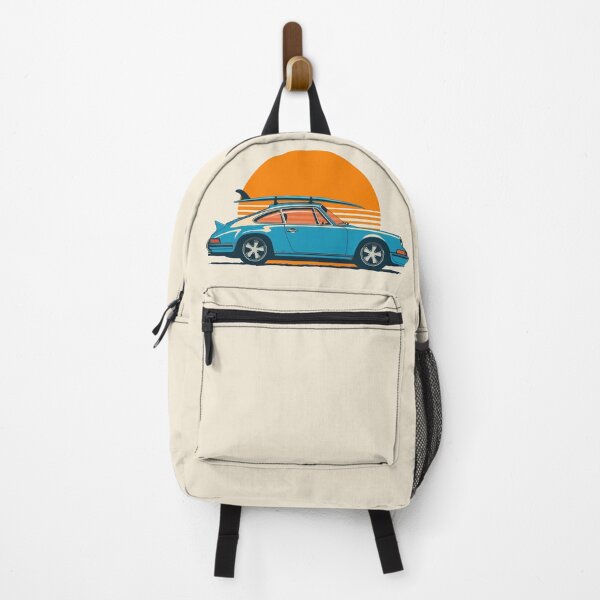 Item preview, Retro Blue Sports car 911 964 summer surfs up illustration designed and sold by blackdogshop.