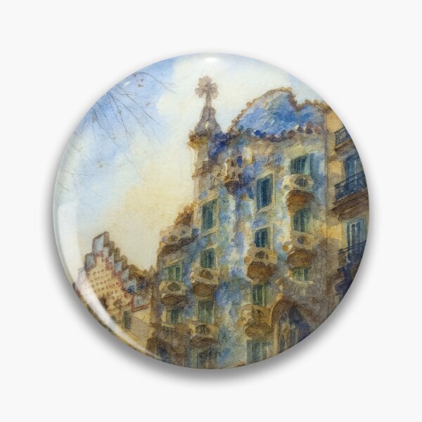 Item preview, Casa Batlló Watercolor View designed and sold by caracatita75.