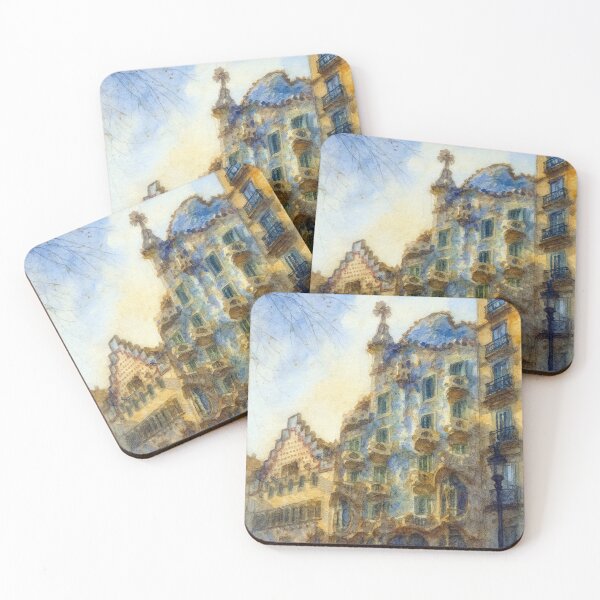 Item preview, Casa Batlló Watercolor View designed and sold by caracatita75.