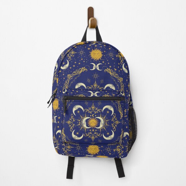 Item preview, Sun and Moon Celestial Print in Dark Blue designed and sold by Chiefiechanga.