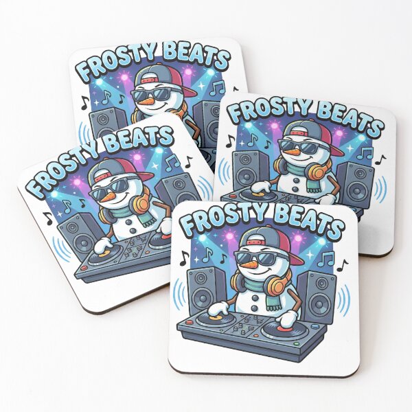 Item preview, Cool Cartoon Snowman DJ "Frosty Beats" designed and sold by TORLI MORLI.