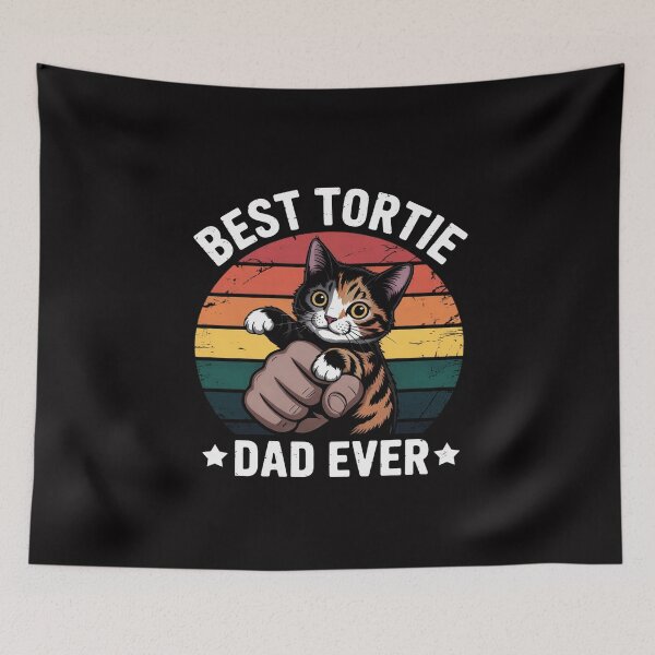 Item preview, Best Tortie Dad Tortoiseshell Cat Owner Tortie Cat Lover designed and sold by MuteElevent.