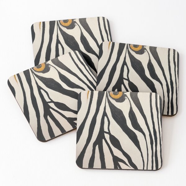 Item preview, Zebra close up, black, white, gold designed and sold by Christine Ostergren.