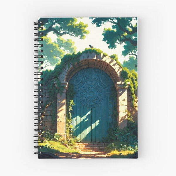 Item preview, Fantasy blue door in mystical forest designed and sold by DreamsofPeace.