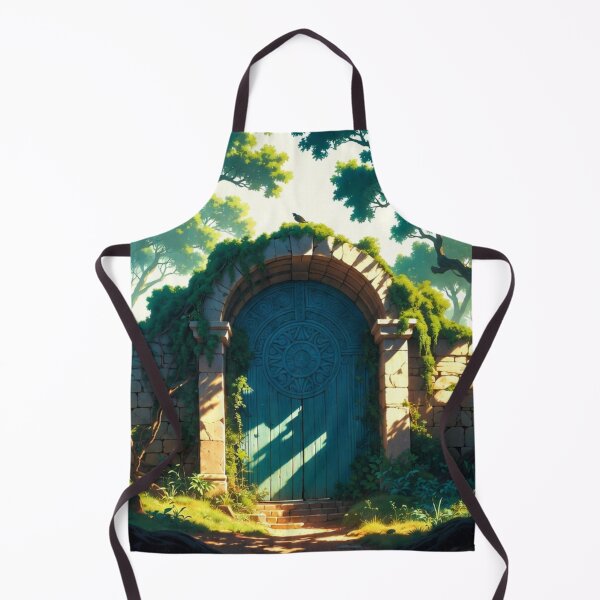 Item preview, Fantasy blue door in mystical forest designed and sold by DreamsofPeace.