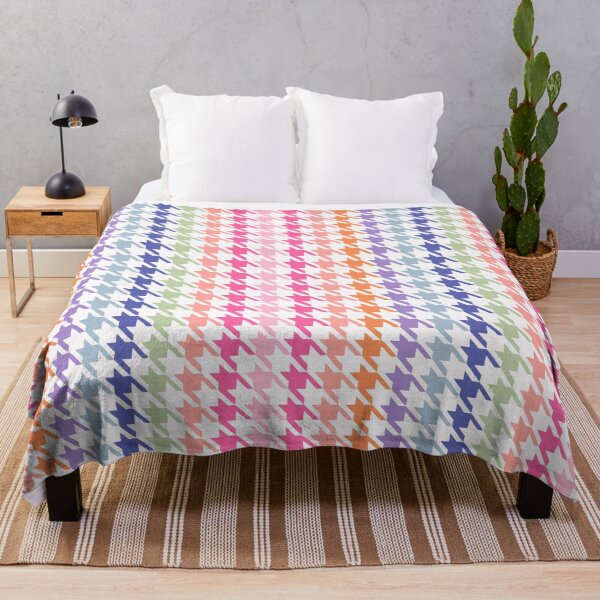 Item preview, Vibrant Multicolor Houndstooth designed and sold by AshDollCreations.