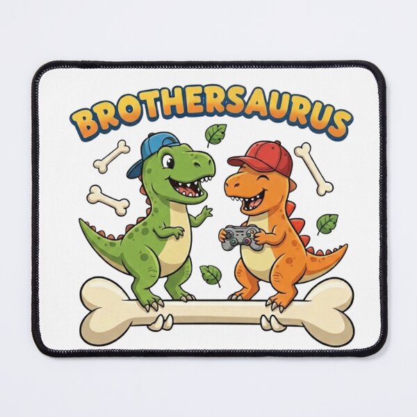 Item preview, Brothersaurus – Cute Dinosaur Brothers Gaming Design designed and sold by DinoPrints-shop.