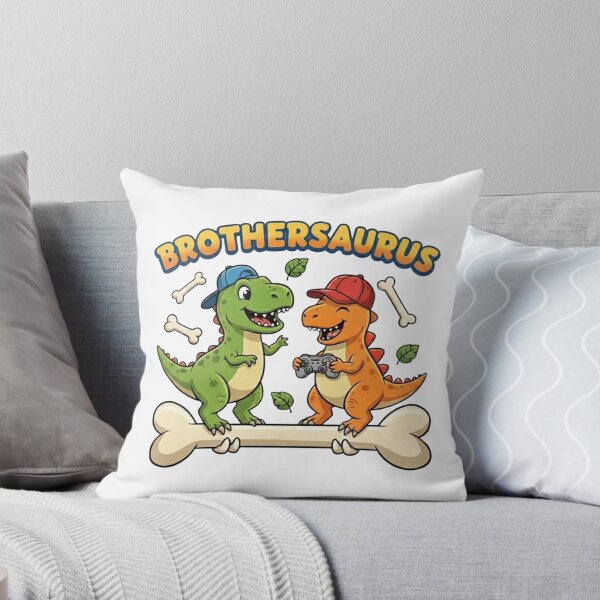Item preview, Brothersaurus – Cute Dinosaur Brothers Gaming Design designed and sold by DinoPrints-shop.