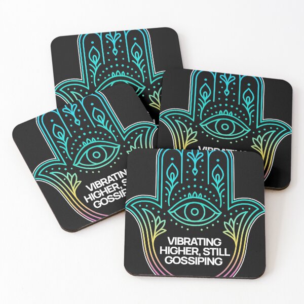 Item preview, SARCASTIC SPIRITUAL – Vibrating Higher Still Gossiping – Gift for Friend • Retro Neon Line Art designed and sold by JacobKAurumhead.