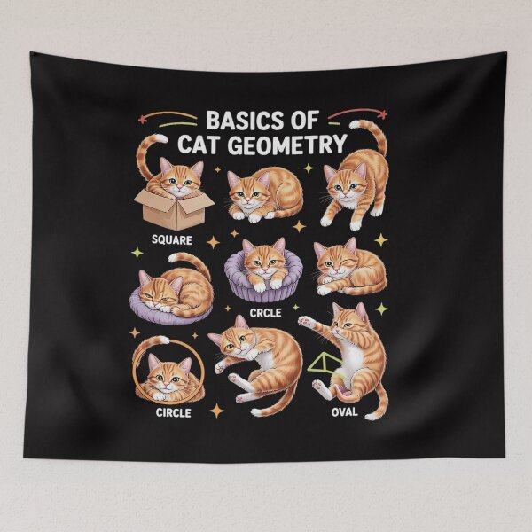 Item preview, Basic Cat Geometry Cute Cat Cat Lover Cat Owner math school designed and sold by CareTopping.